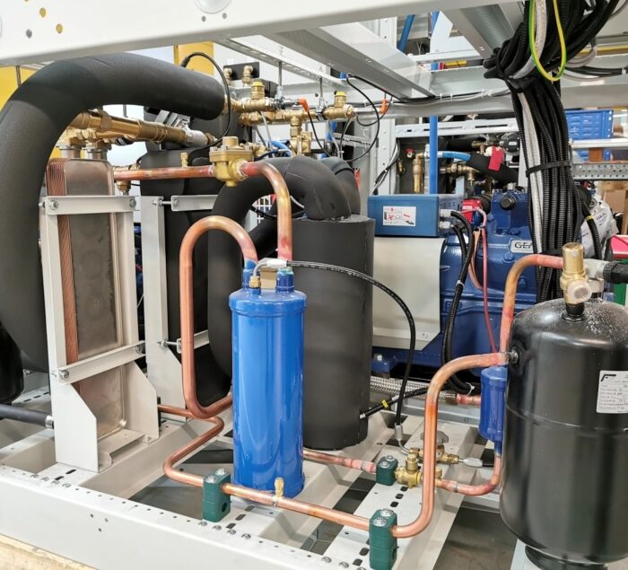 Exemple de montage d'un circuit frigorifique, sur un appareil Eurodifroid