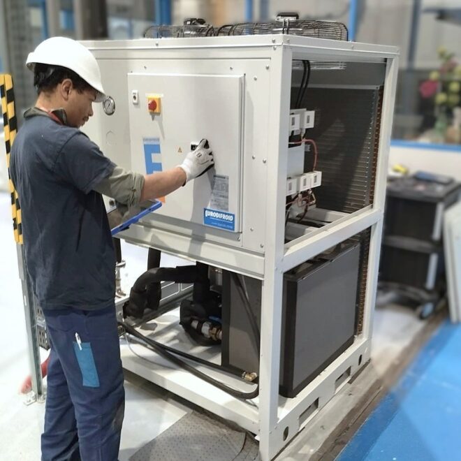 Intervention des équipes techniques Eurodifroid sur le terrain