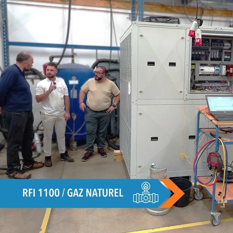 Refroidisseur d'eau pour réseau de distribution de gaz naturel