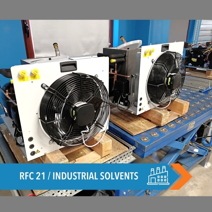 Manufacturing series of water chillers for SFE, major player in industrial solvant systems