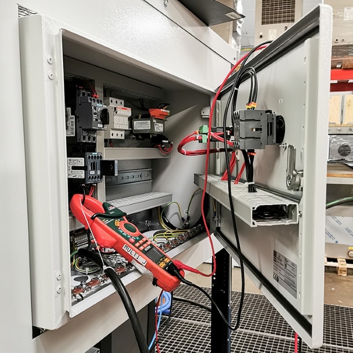 Exemple de coffret électrique, monté sur un appareil frigorifique Eurodifroid