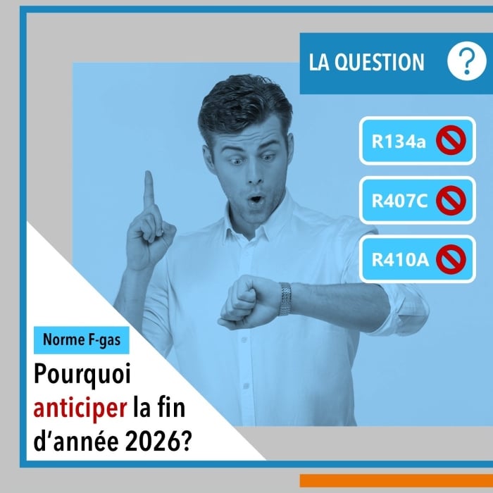 Anticiper la F-gas en 2026 et la fin des fluides R134a, R407C et R410A