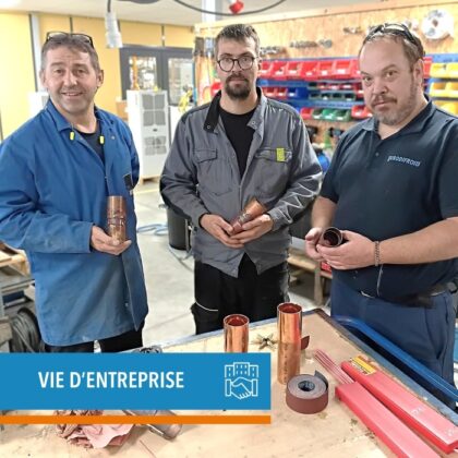 Formation des équipes Eurodifroid sur les techniques de brasage pour équipement frigorigène