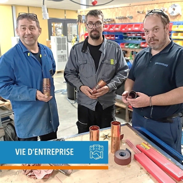 Formation des équipes Eurodifroid sur les techniques de brasage pour équipement frigorigène